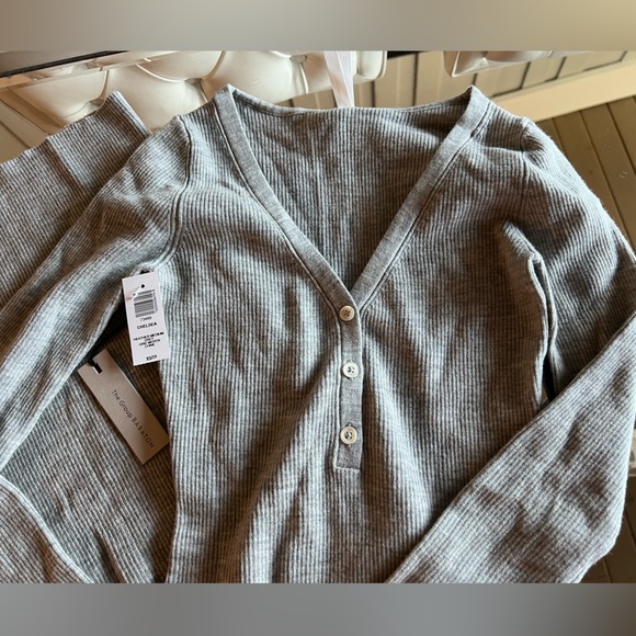 The group babaton chelsea Henley sweater dress xs Heather grey - Picture 6 of 8